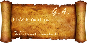Glük Adelina névjegykártya